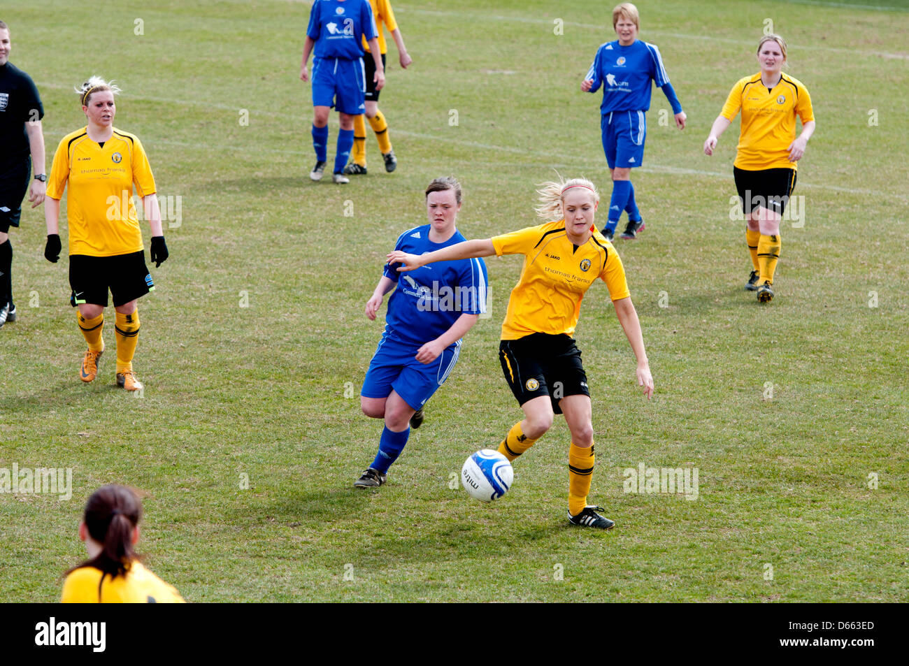 Women`s football at club level Stock Photo